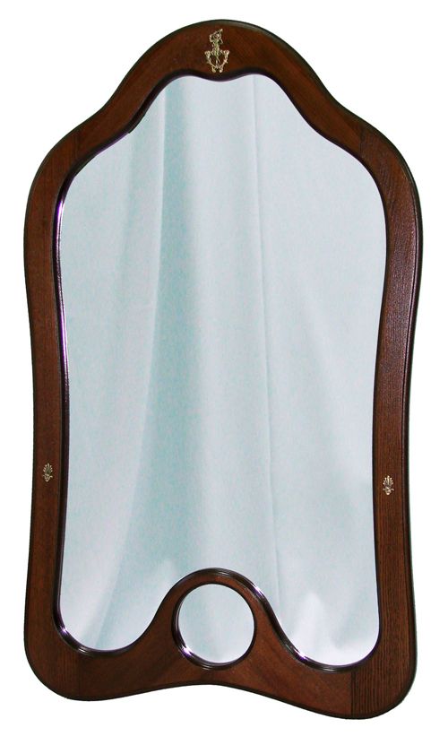 Зеркало навесное Мебелик Джульетта (средне-коричневый) (орех)