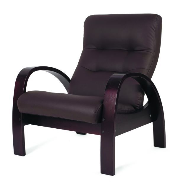 Кресло-качалка Мебелик Тенария 3 эко-кожа венге