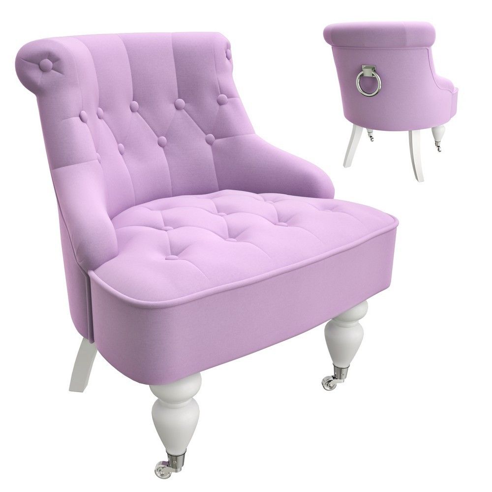 Кресло Крапо Kreind M09-NWN-E23 Canapes Фиолетовый, Микровельвет, дерево