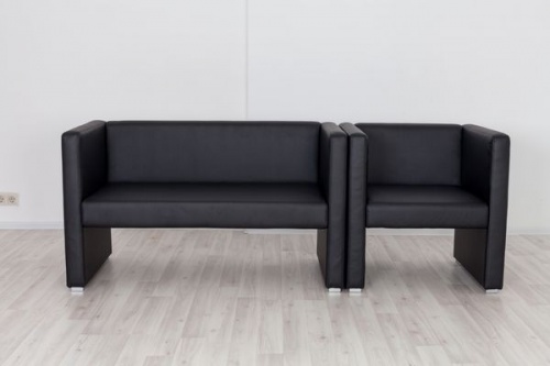 Спинка для двухместного дивана Мебелик Бриф экокожа чёрный
