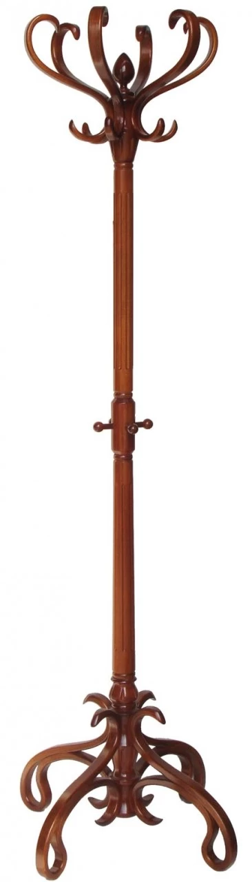 Вешалка напольная Мебелик В 4Н средне-коричневый