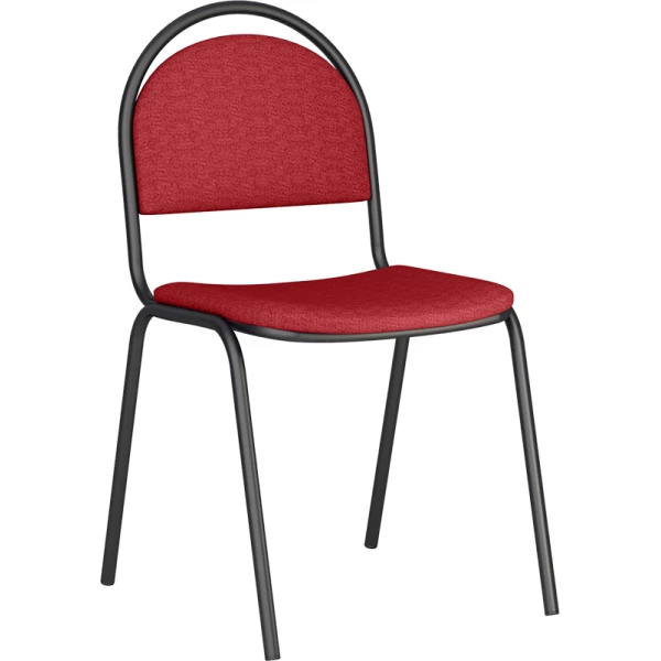 Офисный стул с повышенной комфортностью спинки, красный