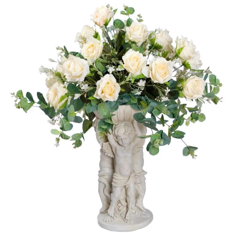 Ваза  Ангелы с цветами Dolce rosa 40 см DRVА3