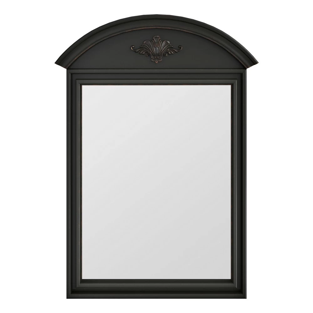 Зеркало Kreind N141 Nocturne Черный со старением, Массив бука, фанера, элементы МДФ