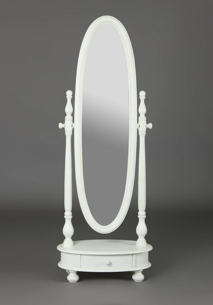 Зеркало 8-254-lb белое с патиной